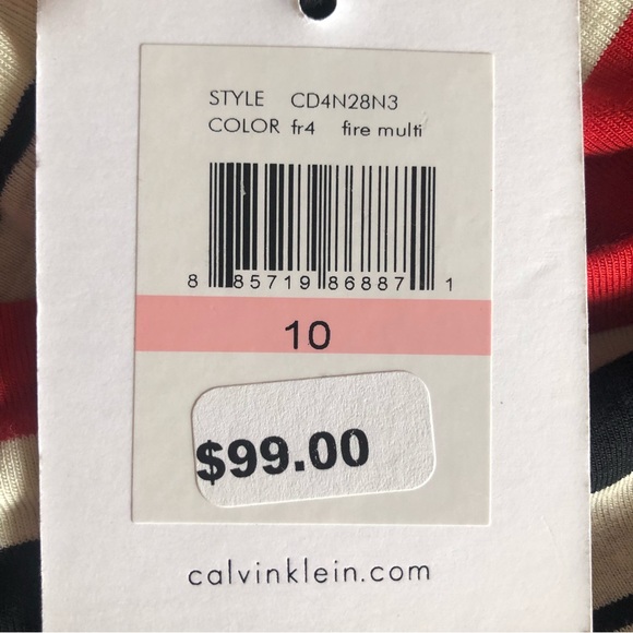 Calvin Klein Striped Dress - Picture 8 of 8